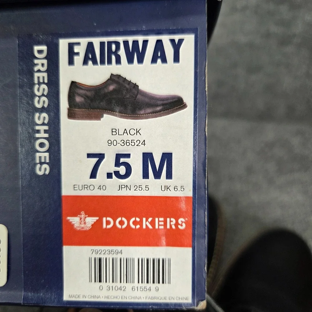 NEW Dockers Mens Fairway Business Dress‎ Lace-up Plain Toe Oxford Shoe 7.5